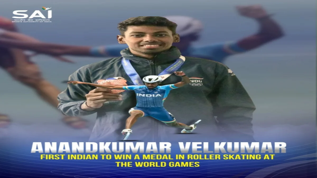 Anandkumar Velkumar: Speed Skating मध्ये भारताला पहिले ऐतिहासिक सुवर्णपदक